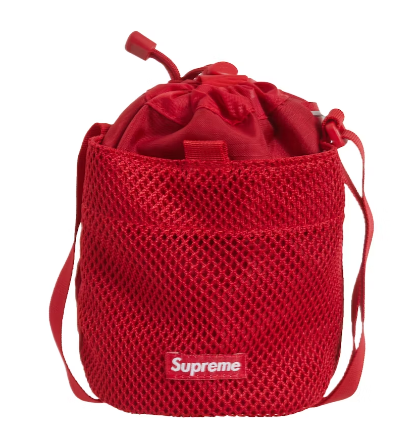 Supreme Logo Waist Bag Red - FW23 - US