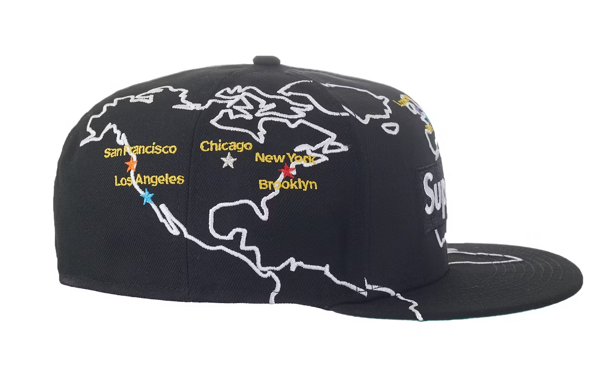 Supreme Worldwide Box Logo New Era Hat Black (FW23) – THE FIX
