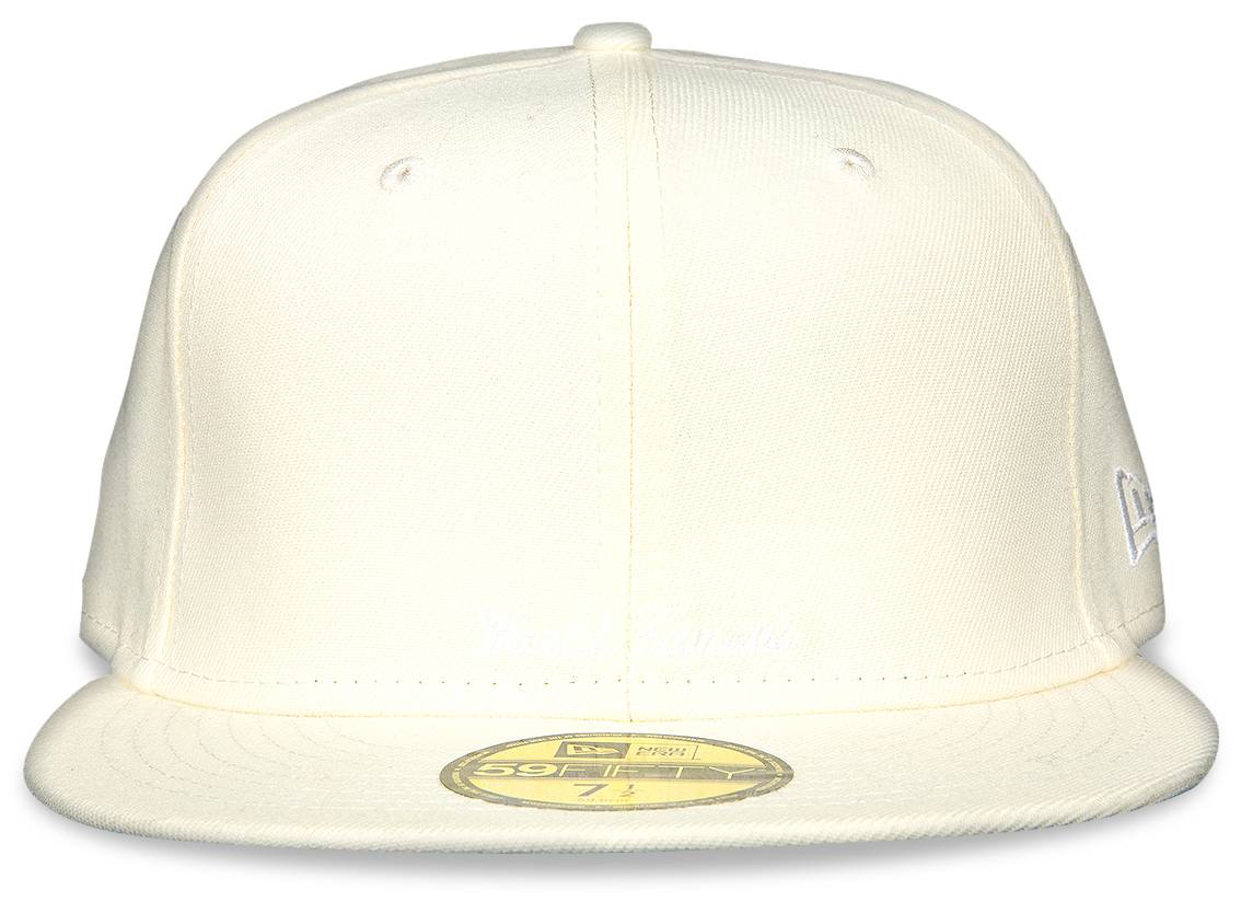 New Era 59FIFTY-BLANK Solid White Fitted Hat