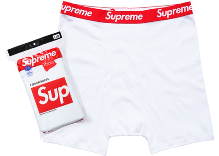 Supreme Hanes Boxer (4 Pack) Briefs White – THE FIX