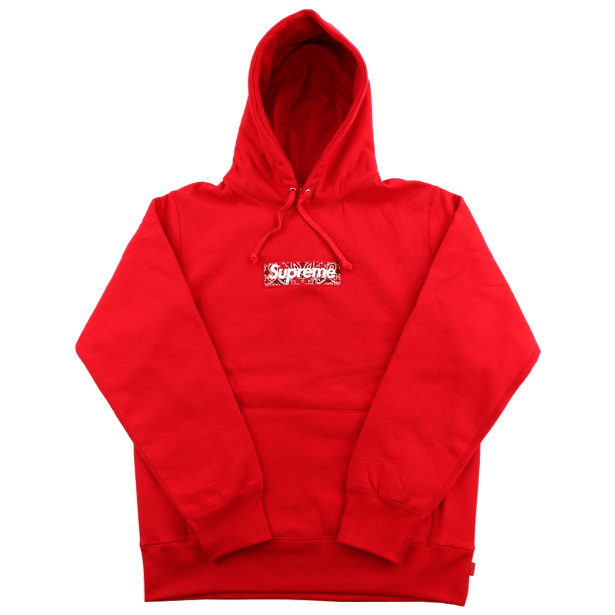 Supreme Bandana Box Logo Hooded Sweatshirt Red — Kick Game