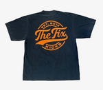 The Fix Kicks "Stamp" Tee Shirt (Faded Black/Orange)