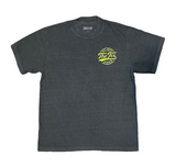 The Fix Kicks "Stamp" Tee Shirt (Faded Black/Volt)