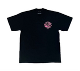 The Fix Kicks "Stamp" Tee Shirt (Black/Neon Pink)