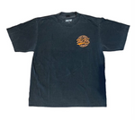 The Fix Kicks "Stamp" Tee Shirt (Faded Black/Orange)