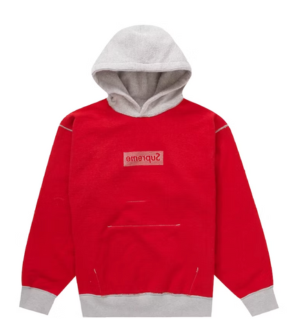 Supreme Inside Out Box Logo Hooded Sweatshirt Heather Grey – THE FIX