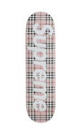 Supreme Burberry Skateboard Deck Pink