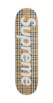 Supreme Burberry Skateboard Deck Beige