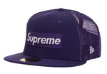 Supreme Box Logo Mesh Back New Era Cap (SS24) Purple