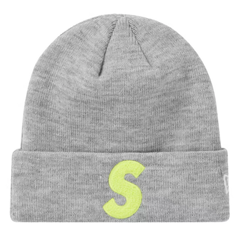 Supreme New Era S Logo Beanie (FW19) Heather Grey