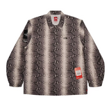 Supreme The North Face Snakeskin Taped Seam Coaches Jacket Black