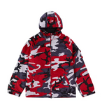 Supreme Nike Arc Corduroy Hooded Jacket Red Camo