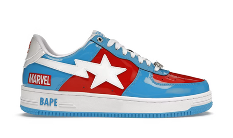 A Bathing Ape Bape Sta Marvel Comics Captain America (2022) (WORN)