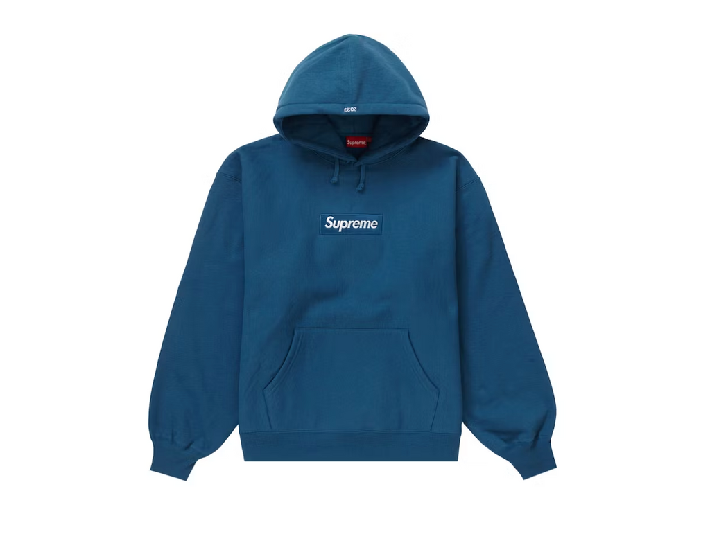 Supreme Box Logo Hooded Sweatshirt (FW23) Blue – THE FIX