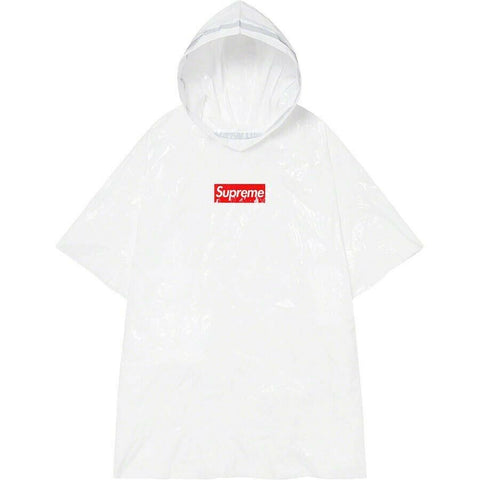 Supreme Ballpark Rain Poncho SS20 White/Red