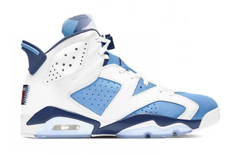 Air Jordan 6 Retro UNC White