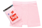 Supreme Hanes Boxer Briefs (2 Pack) Pink