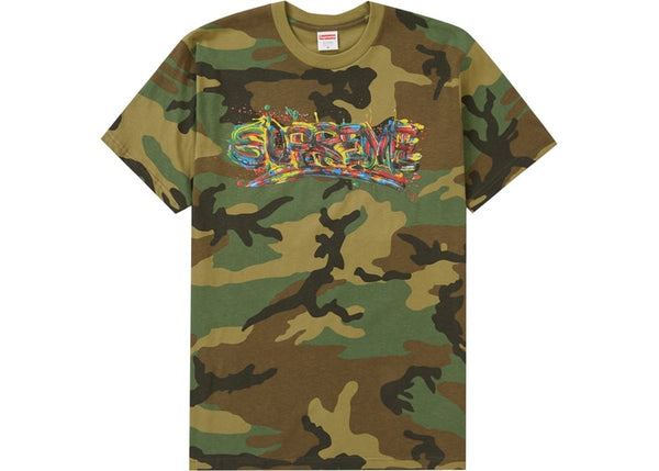 Supreme paint logo hot sale tee